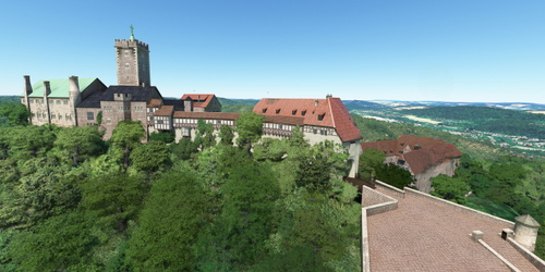 Ultralight Sightseeing - Germany - Eisenach - Wartburg Castle