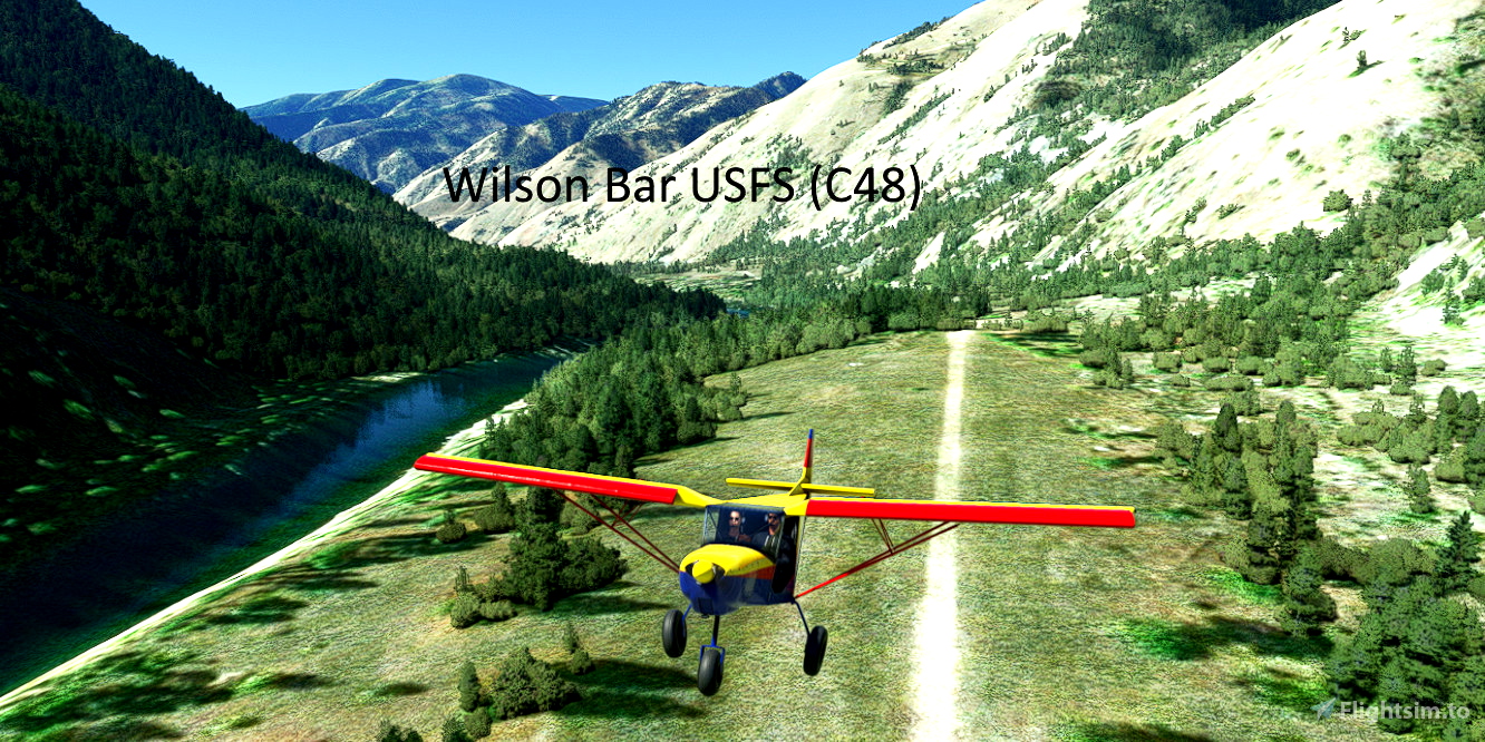 Short VFR Idaho Wilson Bar to Grangeville River Run for Microsoft