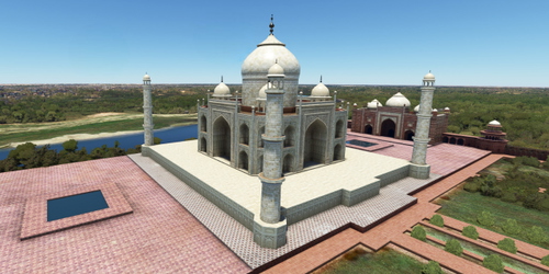 Ultralight Sightseeing - India - Agra - Taj Mahal