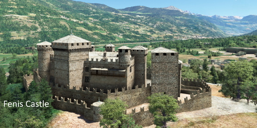 Ultralight Sightseeing - Italy - Fenis Castle