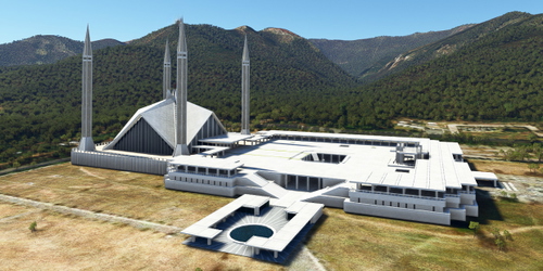 Ultralight Sightseeing - Pakistan - Islamabad - Faisal Mosque