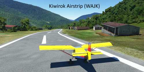 Ultralight Sightseeing - Papua New Guinea - Curved Downhill Runway to Steep Uphill Runway