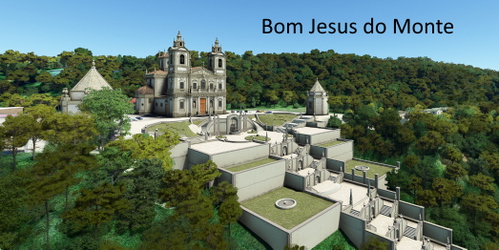 Ultralight Sightseeing - Portugal - Braga Cathedral - Bom Jesus