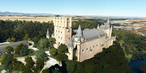 Ultralight Sightseeing - Spain - Segovia - Aqueduct and Alcazar