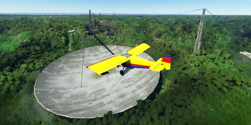 Ultralight Sightseeing - Puerto Rico - Arecibo Observatory