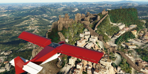 Ultralight Sightseeing - San Marino - The Three Towers of San Marino