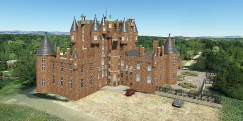 Ultralight Sightseeing - Scotland - Glamis Castle - Queen's Childhood Home