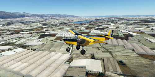 Ultralight Sightseeing - Spain - El Ejido - Sea of Plastic - Challenging STOL Landing