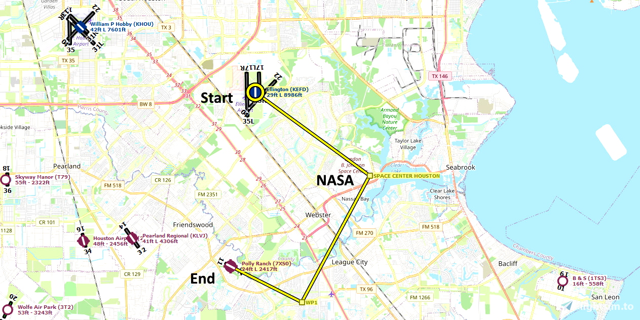 Short VFR Texas Houston NASA Johnson Space Center For Microsoft Short vfr texas houston nasa johnson space center for microsoft