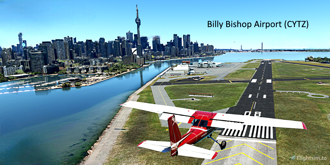 Short VFR Canada Toronto Downtown Island Airport for Microsoft