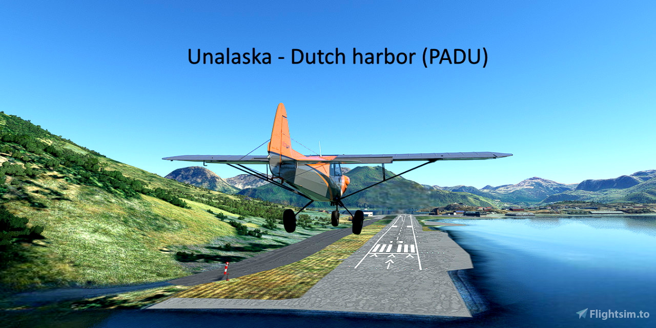 Short VFR Alaska Unalaska Dutch Harbor for Microsoft Flight