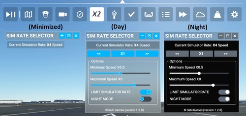SIM RATE SELECTOR