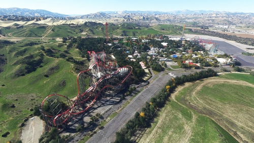 Six Flags Magic Mountain theme park, Los Angeles, CA