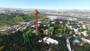 Six Flags Magic Mountain theme park, Los Angeles, CA thumbnail 4