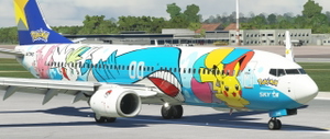 SKYMARK JA73NG Pikachu JET BC2 (2022) thumbnail 8