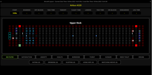 SLC Cabin Layout Edelweiss A320-200 with 168 Seats