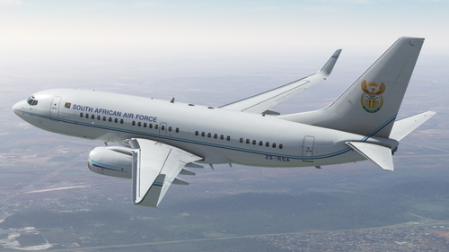 South African Air Force Boeing 737-700BBJ PMDG BW ZS-RSA