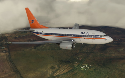 South African Airways Boeing 737-600 PMDG ZS-SIE Mid 90's Livery
