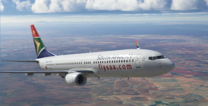 South African Airways Boeing 737-800 PMDG BW ZS-SJT thumbnail 4
