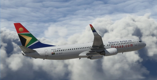 South African Airways Boeing 737-800 PMDG BW ZS-SJT