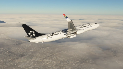 South African Airways Boeing 737-800 PMDG BW ZS-SJV Star Alliance 15 Years