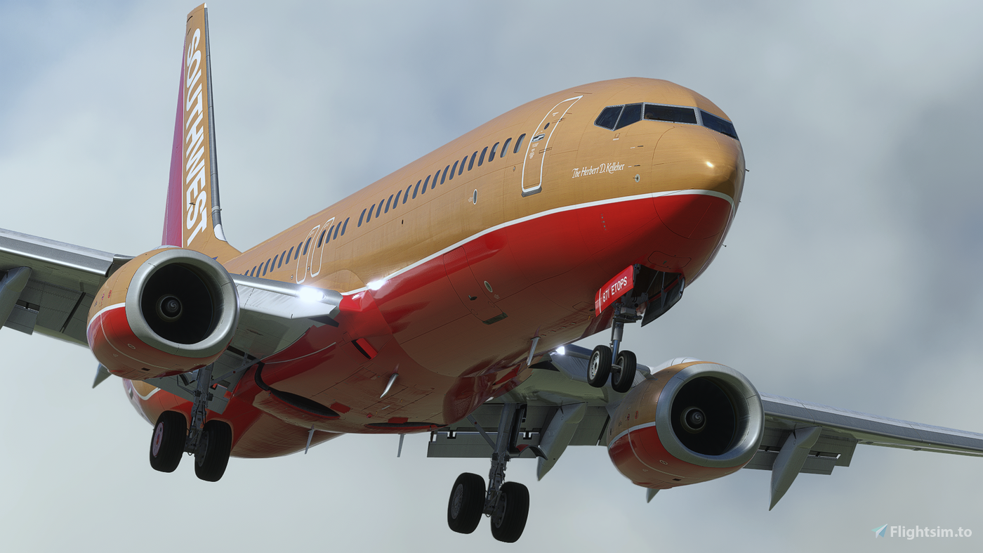 Southwest Airlines "The Herbert D. Kelleher" w/Cabin PMDG 7378 for