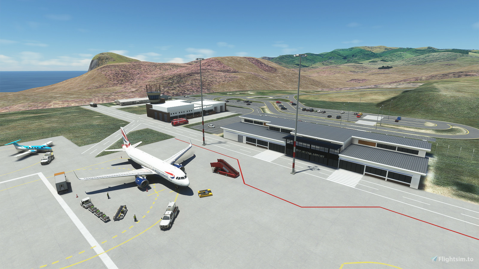 St. Helena Airport (FHSH) für Microsoft Flight Simulator MSFS