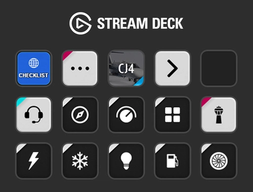 Stream Deck 15-Button AAO Profile for Cessna Citation CJ4