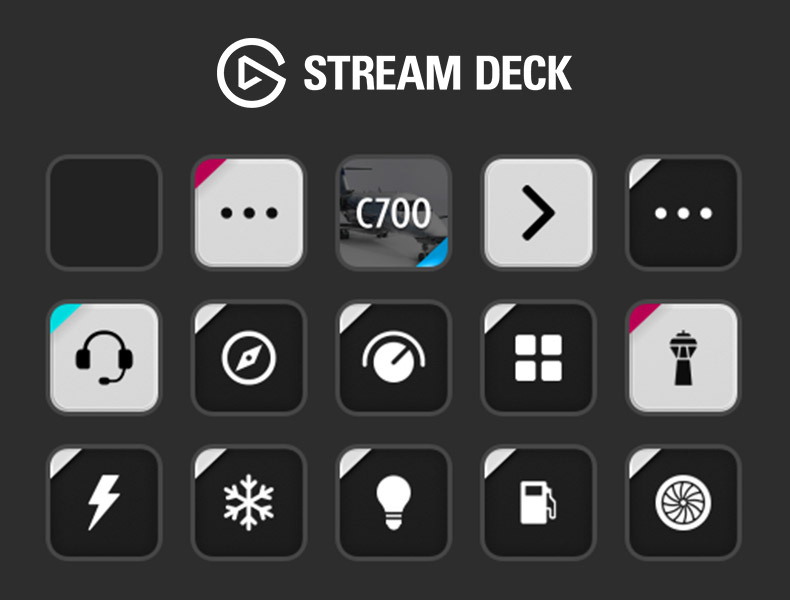 Stream Deck 15-Button AAO Profile for Cessna Citation Longitude - Image 1