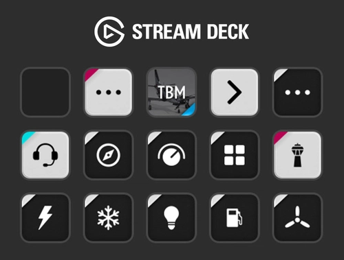Stream Deck 15-Button AAO Profile for Daher TBM 930