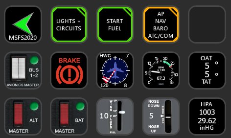 StreamDeck (5x3) Profile for Cessna 172 (Standard Version) - Image 1