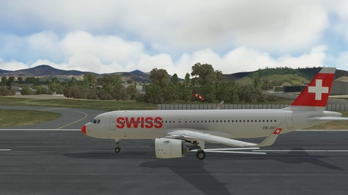 Swiss airlines a320neo (HB-JDC) REDNOSE