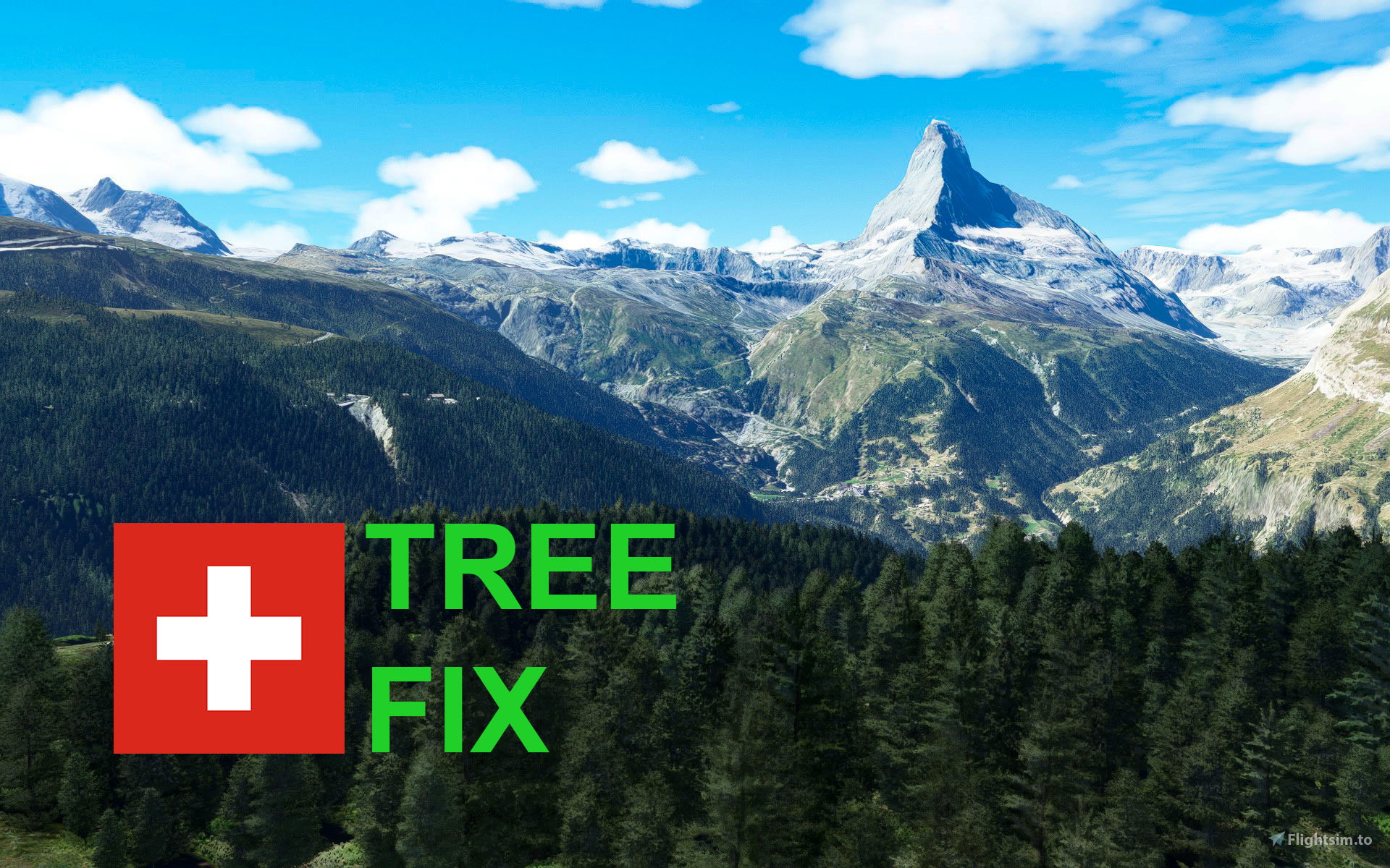 Swiss mountains tree fix (trees on mountains removed) - Image 1
