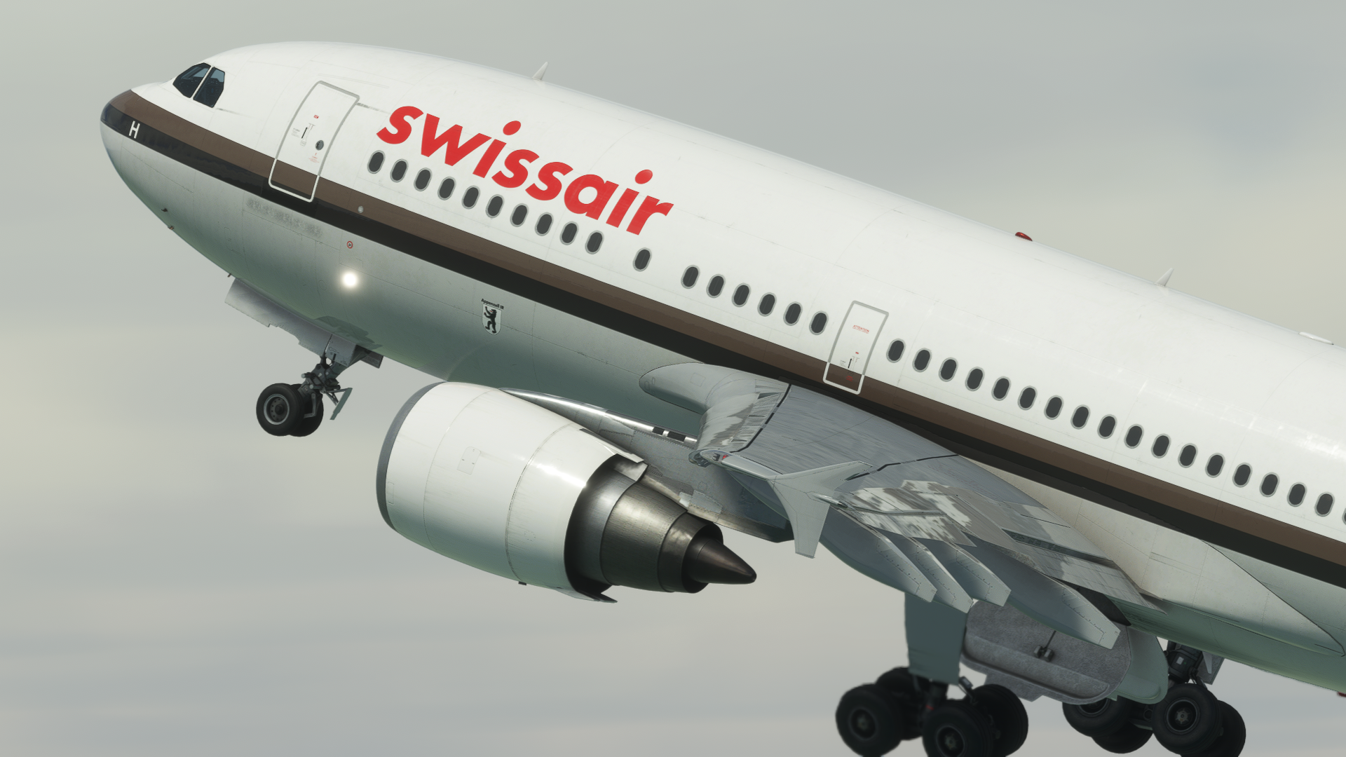 Swissair (Choco-livery) HB-IPH - Inibuilds A310 - Image 1