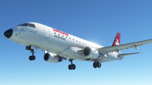 Swissair Express Long Winglets Fictional - FSS E175
