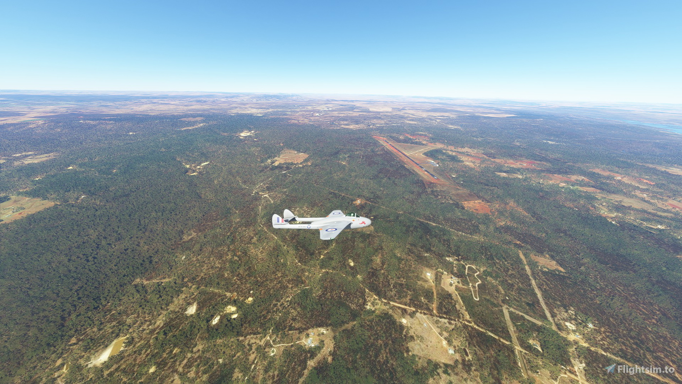 Swissmilsim DH100 Vampire RAAF 75th Squadron for Microsoft Flight ...