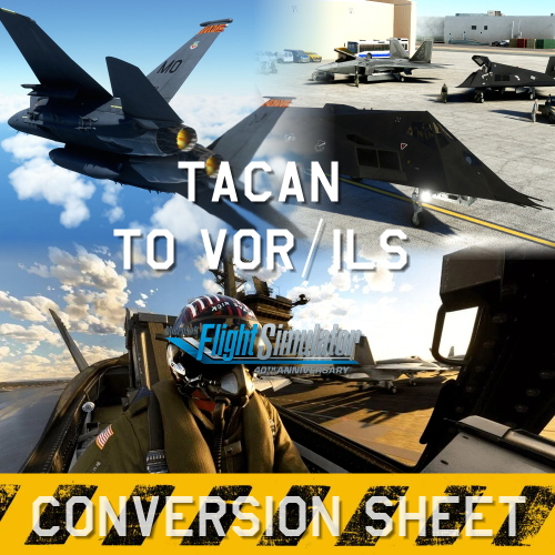 TACAN conversion sheet for VOR/ILS