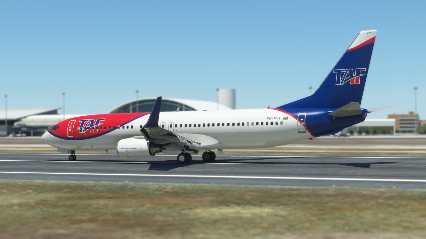 TAF 737-800 PR-MTI PMDG for Microsoft Flight Simulator | MSFS