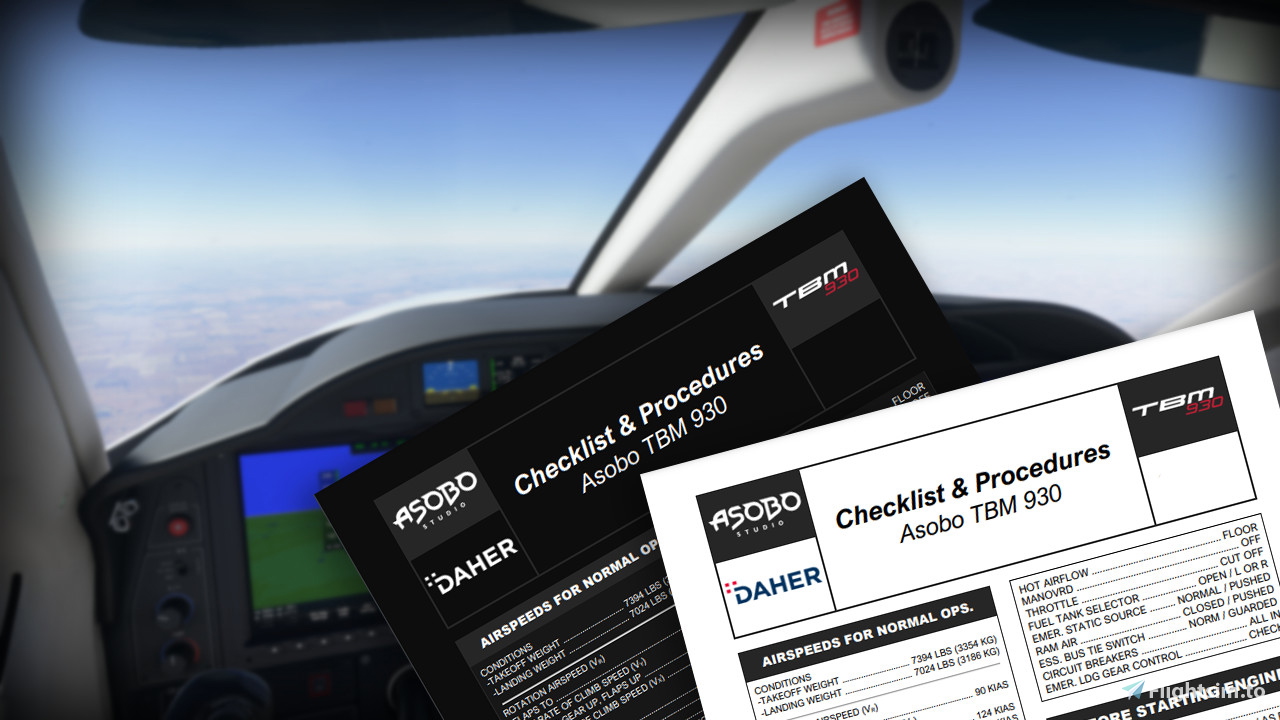 TBM 930 Checklist - Image 1