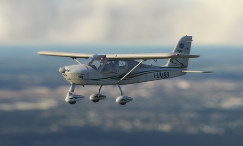 Tecnam P92-S Echo Repaint Livery: Aeroclub Capua I-UMBB