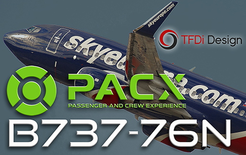 TFDi DesignPACX configuration seat B737-700 (148 seat)