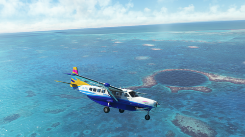 The Great Blue Hole Belize Flight Plan 