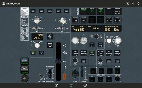 Touch Portal pages for FlyByWire A32NX