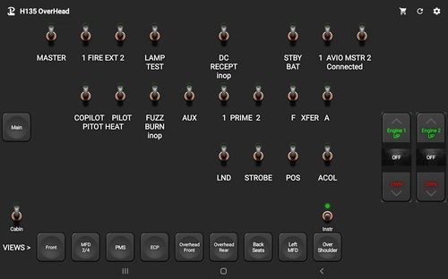 Touch Portal Pages for HPG H135