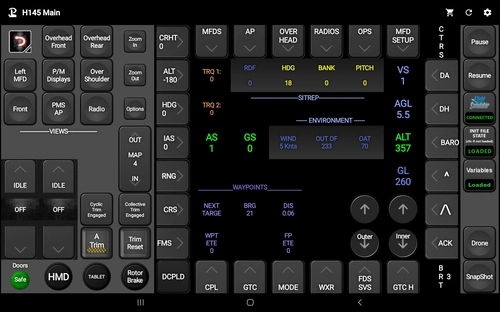 Touch Portal Pages for HPG H145 Versions above 344