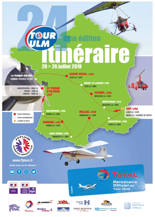 Tour de France d'ULM 2019. (MLA)