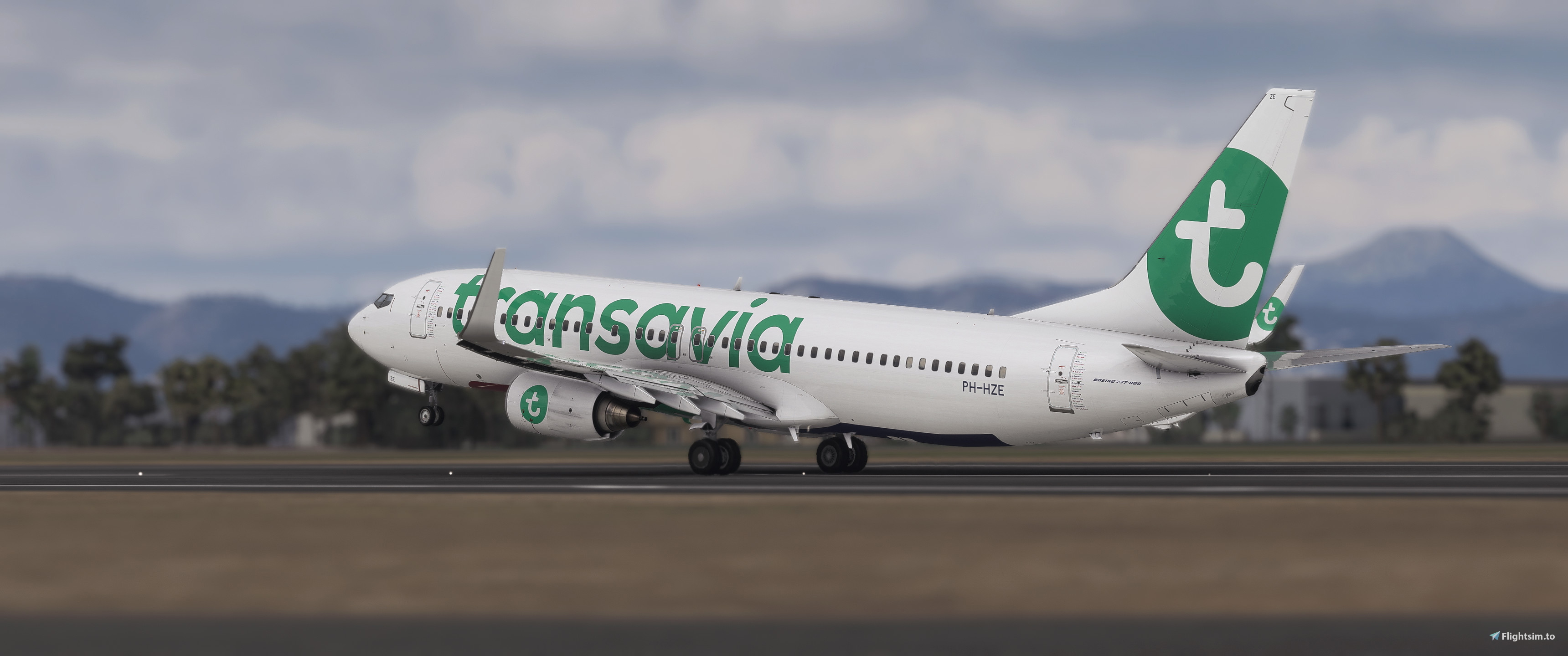 Transavia 737-8K2 PH-HZ* mini pack  - Image 1