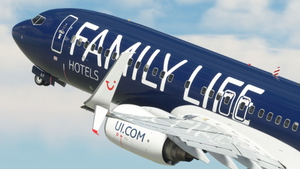 TUIFly Belgium ("Family Life" OO-JAF) - PMDG 737-800 thumbnail 1