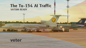 Tupolev Tu-154  Traffic Pack VATSIM  only! (VMR inside) thumbnail 2