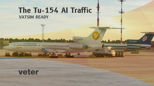 Tupolev Tu-154  Traffic Pack VATSIM  only! (VMR inside)